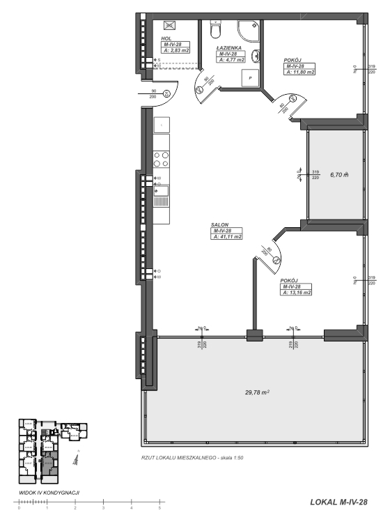 rzut apartamentu M-IV-28