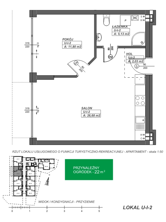 rzut apartamentu U-I-2