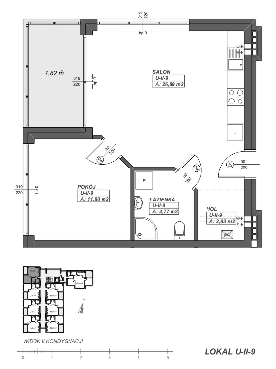 rzut apartamentu U-II-9