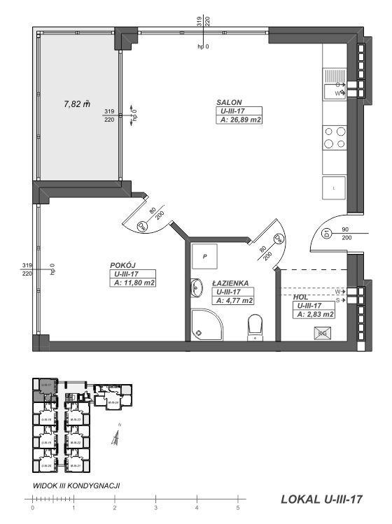 rzut apartamentu U-III-17