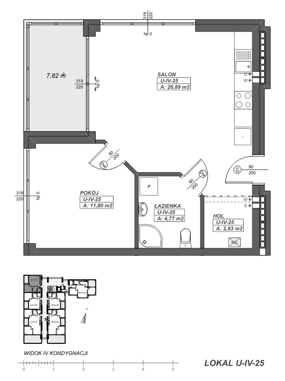 rzut apartamentu U-IV-25