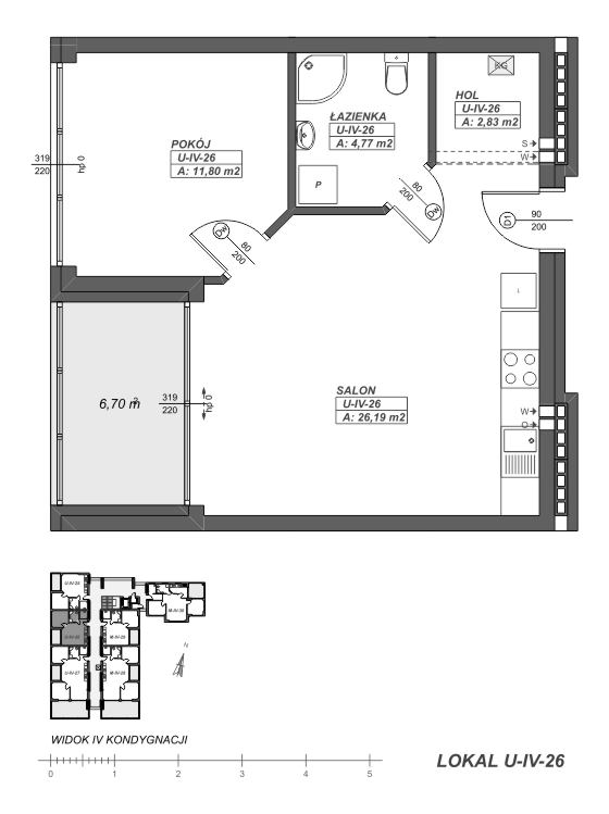 rzut apartamentu U-IV-26