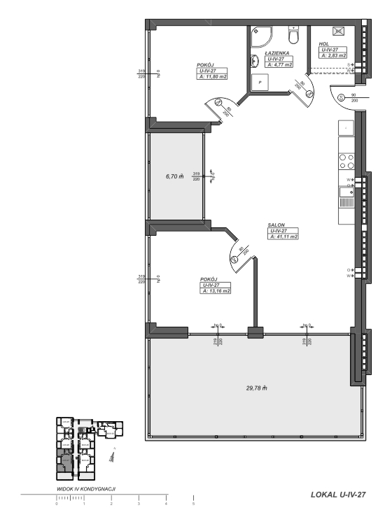 rzut apartamentu U-IV-27